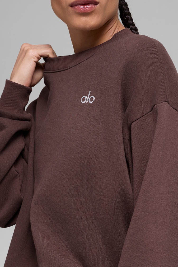 Alo Yoga Accolade Crew Neck Brown