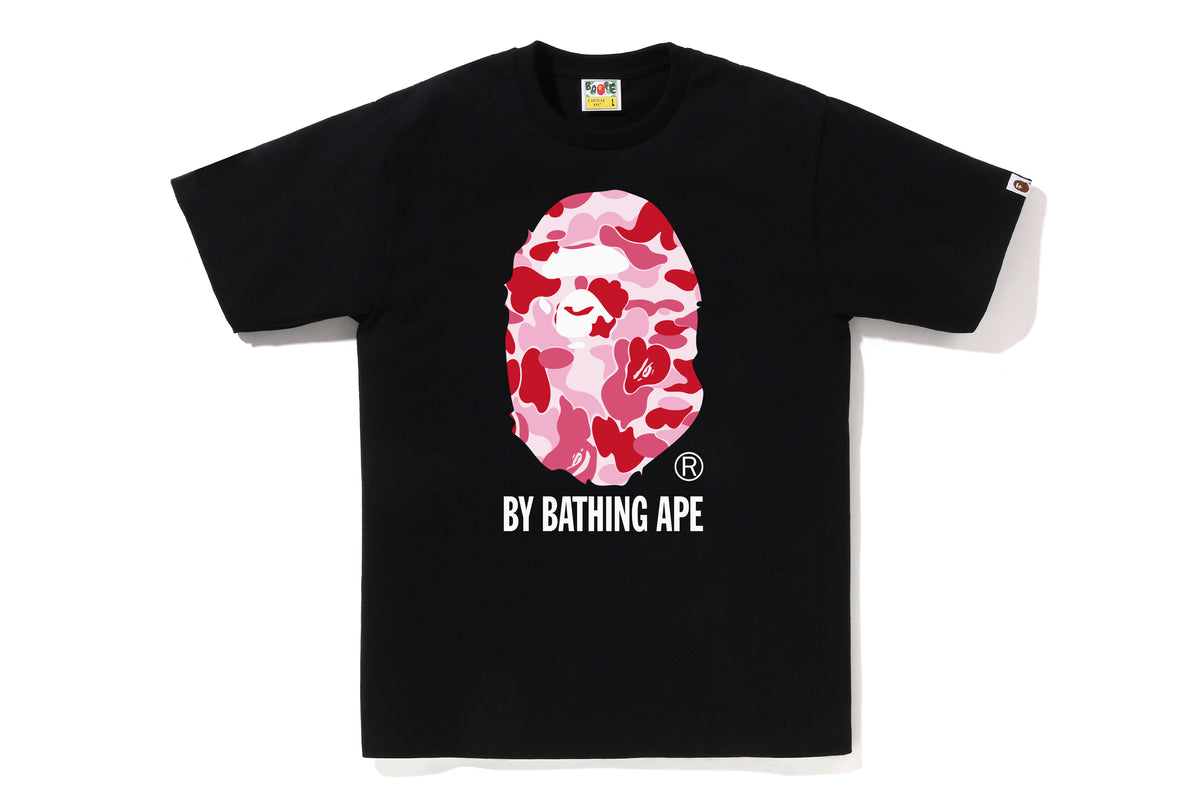 A Bathing Ape Camo Big Ape Head Tee Noir/Rose